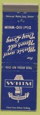 Matchbook Cover - WHIM Radio AM 1110 Providence RI picture