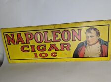 Vintage Napoleon Cigar 10¢ Tin Advertising Sign 1974 picture
