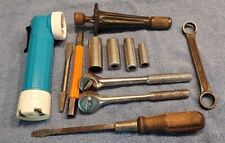Vintage Lot of Misc Tools Sockets Rachets Wrench Shure-Set Drill More picture