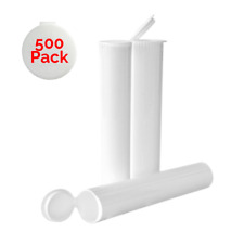 W Gallery 500 White 116mm Pop Top Tubes - Airtight Smell Proof Containers picture