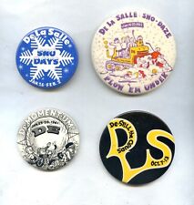 Vintage 60's De La Salle Sno-Days High School Buttons picture