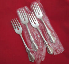 4 Oneidacraft Deluxe Stainless CHATEAU Salad Forks Glossy Flatware Set Oneida picture