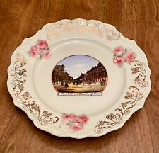 Pearl Street Ellensburg Washington Photo Plate Porcelain Made in Germany picture