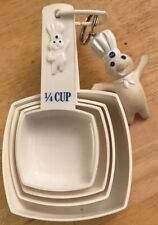 VINTAGE 1992 PILLSBURY DOUGHBOY 4 PIECE MEASURING CUP SET W/1995 Doughboy picture