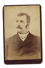 c1880s Dapper Well Dressed Mustache Man Washinngton New Jersey NJ Cabinet Card picture