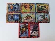 dc bloodlines 1993 skybox trading cards signed Aaron Mc Clellan 8 cards picture