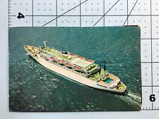 vintage 1962 S.S. Atlantic American Export lines Cruise Ship Postcard  -  picture