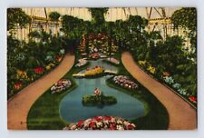 Postcard Missouri St Louis MO Forest Park Jewel Box Garden 1940s Unposted Linen picture