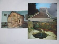 3 Vintage Postcards All Related to Former President Abraham Lincoln picture