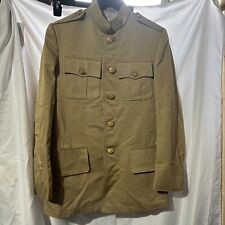 RARE WW1 US Army Doughboy Officer Dress Jacket Coat w/ Brass Buttons Tailor Made picture