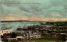 Postcard Water Front from Rucker Hill in Everett, Washington picture
