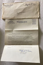 NJ US SENATOR Clifford P Case Signed Letter Posted Envelope Gun Control 1968 picture
