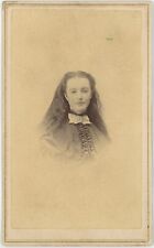Southern Beautiful Young Lady Lexington, Kentucky 1860s CDV Carte de Visite X707 picture