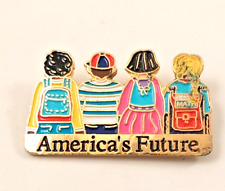 Vintage AMERICA'S FUTURE The Education People Lapel Pin 1998 picture