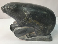Inuit Large Stone Seal Carving picture