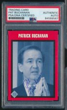 1991 TUFF STUFF POLITICIANS #1 Patrick PAT Buchanan signed auto PSA/DNA picture