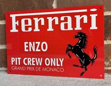 Ferrari Pit Crew Grand Prix Enzo Monaco  Quality  Garage Sign picture