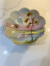 Vintage Flower Shaped Hand Painted Bowl picture