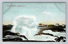 Newport RI-Rhode Island, Spouting Rock, Antique, Vintage Souvenir Postcard picture