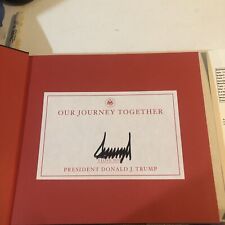 DONALD TRUMP OUR JOURNEY TOGETHER SIGNED AUTOGRAPH BOOK JSA FULL LETTER COA MAGA picture