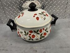 Vintage Sheffield Strawberries N Cream 3½ Quart Casserole And Lid Hard To Find picture
