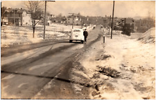 Pennsylvania Motor Police Trooper on Route 53 1940s Vintage Photo PA 53 picture