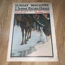 Vintage Newspaper Sunday Magazine December 2 1906 Record-Herald 20 Pages picture