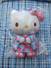 Sanrio Hello Kitty Stuffed Toy S (Sakura Kimono) Blue Plush Doll New. USA Seller picture