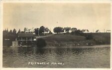 c1939 RPPC Postcard Town View Friendship ME Knox County posted picture