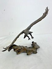 Ronald Van Ruyckevelt Bronze Eagle Sculpture Signed: Winged Majesty picture
