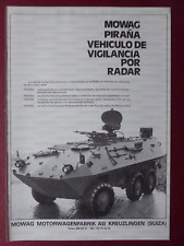4/1985 PUB MOWAG CRUISERS SWISS BLIND PIRANHA 8X8 ORIGINAL SPANISH AD picture