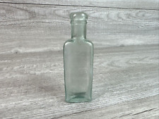 Vintage L.M  Woodbury NJ Aqua Ice Blue Medicine Bottle picture