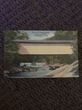 Postcard VTG McConnells Mill Dam and Covered Bridge Slip Rock Creek Pennsylvania picture