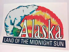 Alaska Vintage Style Travel Decal / Vinyl Sticker, Luggage Label picture
