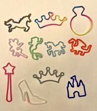 Princess Shape Rubber Band Bracelets Incl. Silly Bandz, Tie Dye Rainbow, Fantasy picture