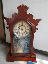 antique Ansonia 8 day time & strike clock picture
