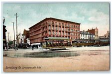 1910 Commonwealth Hotel Building Harrisburg Pennsylvania PA Vintage Postcard picture