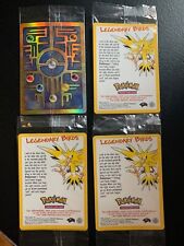 Ancient Mew  & Legendary Birds Set,  2000 Movie Promo  Factory Sealed 4 Card Set picture