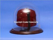 Fez Cap Hat Personalized Glass Display Case Dome Stand Holds It Up Off The Floor picture