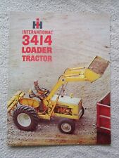 Original 1961 Brochure for International 3414 Loader Tractor, Very Nice picture