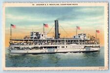 c1920's Steamer GA Boeckling Passenger Vessel Cedar Point Route Ohio OH Postcard picture