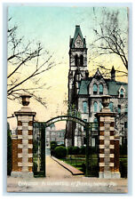 1909 Entrance to University of Pennsylvania PA Posted Antique Postcard picture