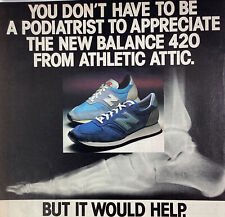 New Balance Sneaker Print Ad Original Vtg 1981 Rare 420 Shoe Athletic Attic picture