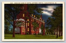 Charlottesville, Virginia VA Martha Jefferson Hospital VINTAGE Postcard picture