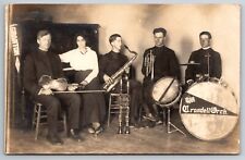 Vintage Postcard WI Grandell Orchestra RPPC Real Photo c1916 ~12561 picture
