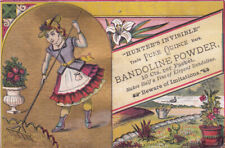 Bandoline Powder Hunter's Invisible James M Dodge Cincinnati Rake  Card c1880s picture