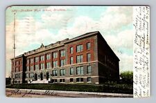 Brockton MA-Massachusetts, Brockton High School, Antique Vintage c1907 Postcard picture