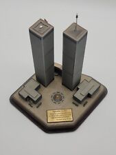 Danbury Mint Twin Towers 9/11 Commemorative World Trade Center Memorial Model  picture