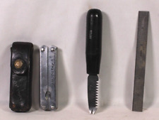 Three (3) Pcs Mixed Lot Multi Tool - Tack Puller Shoe Tool - Ruler picture
