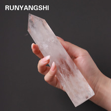 Large 100% Natural Crystal Clear Quartz Pointed Healing Stone Hexagonal Obelisk picture